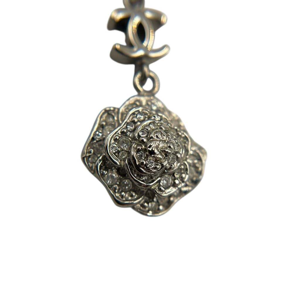 CHANEL Silver Logo Necklace - Picture 3 of 7